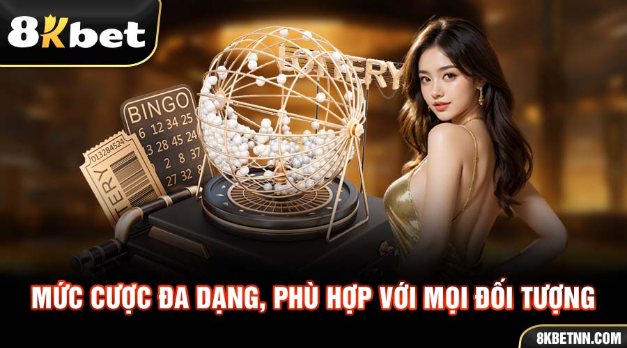 Mực cược thấp nhất cho keno lộc phát là 1000VND phù hợp với mọi người chơi