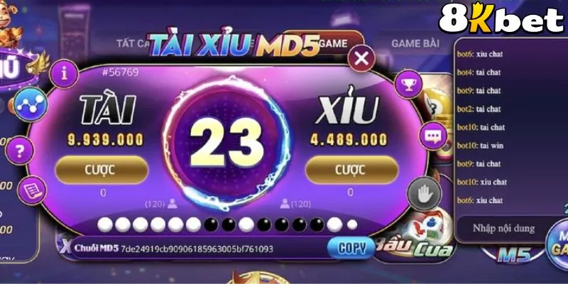 Tài Xỉu MD5 2025: Hướng Dẫn Chơi Hiệu Quả Tại 8KBet 2 Hướng dẫn chơi tài xỉu MD5 cho tân binh