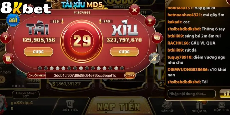 Tài Xỉu MD5 2025: Hướng Dẫn Chơi Hiệu Quả Tại 8KBet 4 Bí kíp chơi tài xỉu hiệu quả từ chuyên gia tư vấn